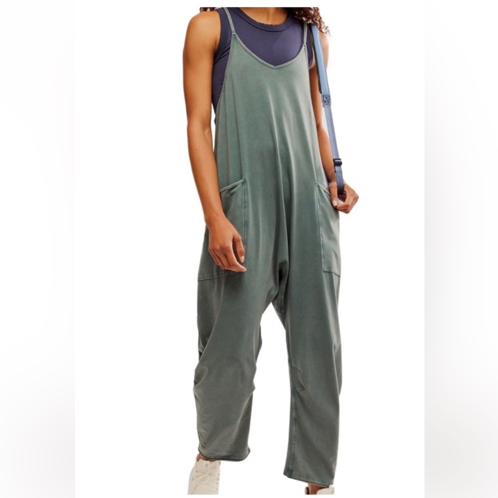 FREE PEOPLE ONESIE HOT SHOT in Midnight Jade NWOT sz M